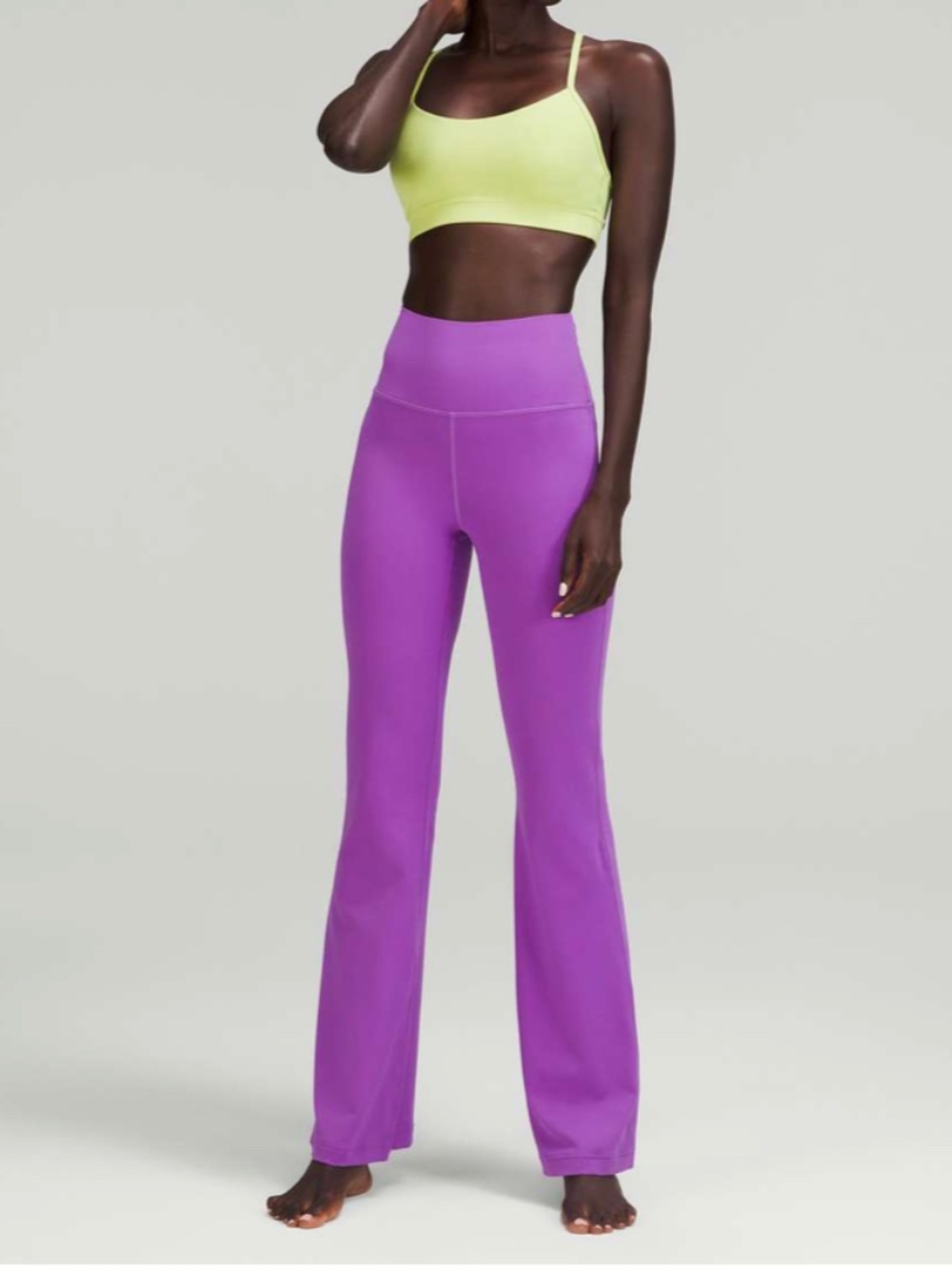 Lululemon Groove Super-High-Rise Flared Pant *Nulu Moonlit Magenta Size 10